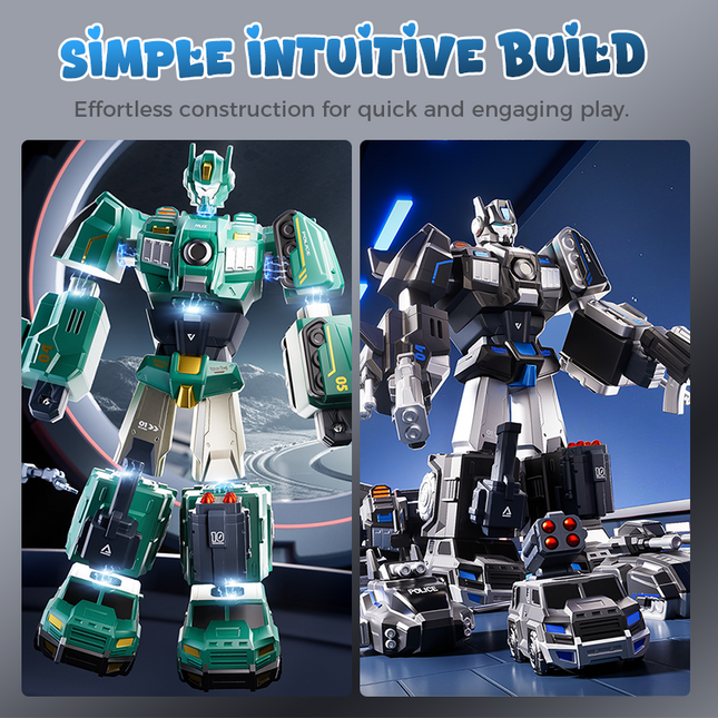 9 in 1 Magnetic Transforming Car & Robot Toy