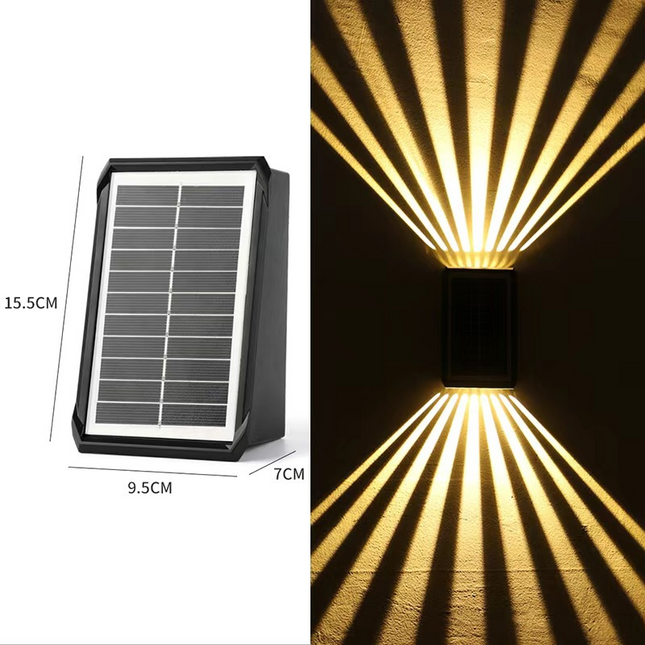 Solar Outdoor Waterproof Wall Light Set