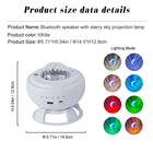 Bluetooth Speaker with Starry Sky Projection Lamp